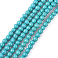 Natural Howlite Turquoise Beads Strand/6mm, Hole: 1.2mm, about 67pcs/strand