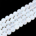 Opalite Beads Strands, Frosted, Round,  15.5 inch