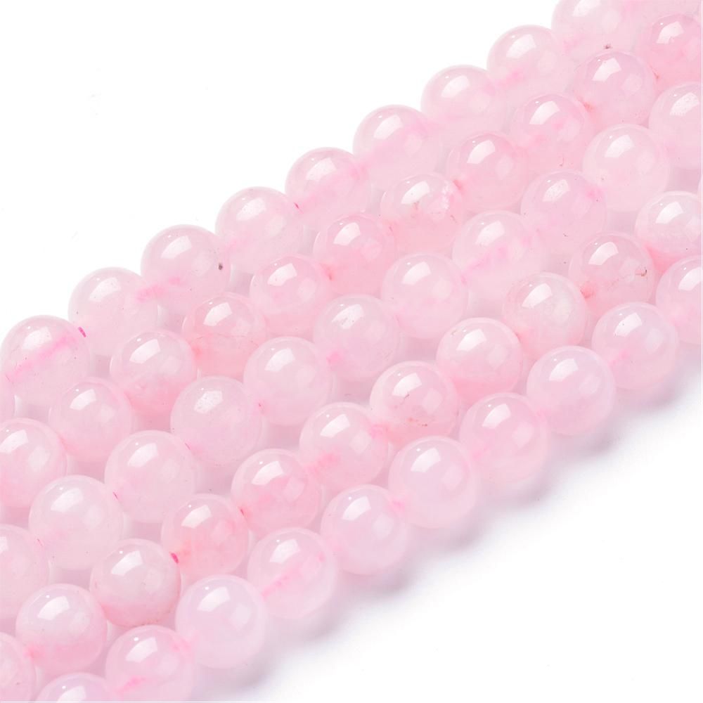 Natural Rose Quartz Beads Strands, Round, , 14.7inch