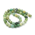 Natural Serpentine Beads Strands, Round,Strand, 14.56~14.96 inch(37~38cm)