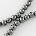 Hematite Beads Strands, Grade A, 15.5 inch