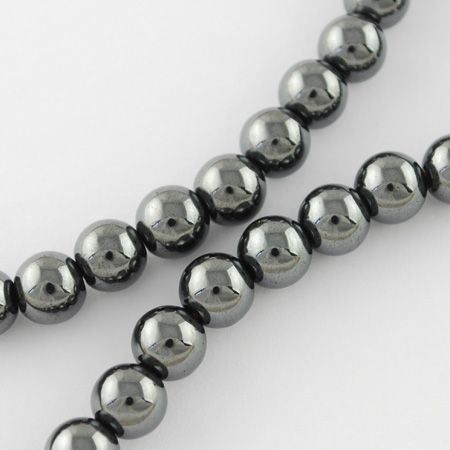 Hematite Beads Strands, Grade A, 15.5 inch