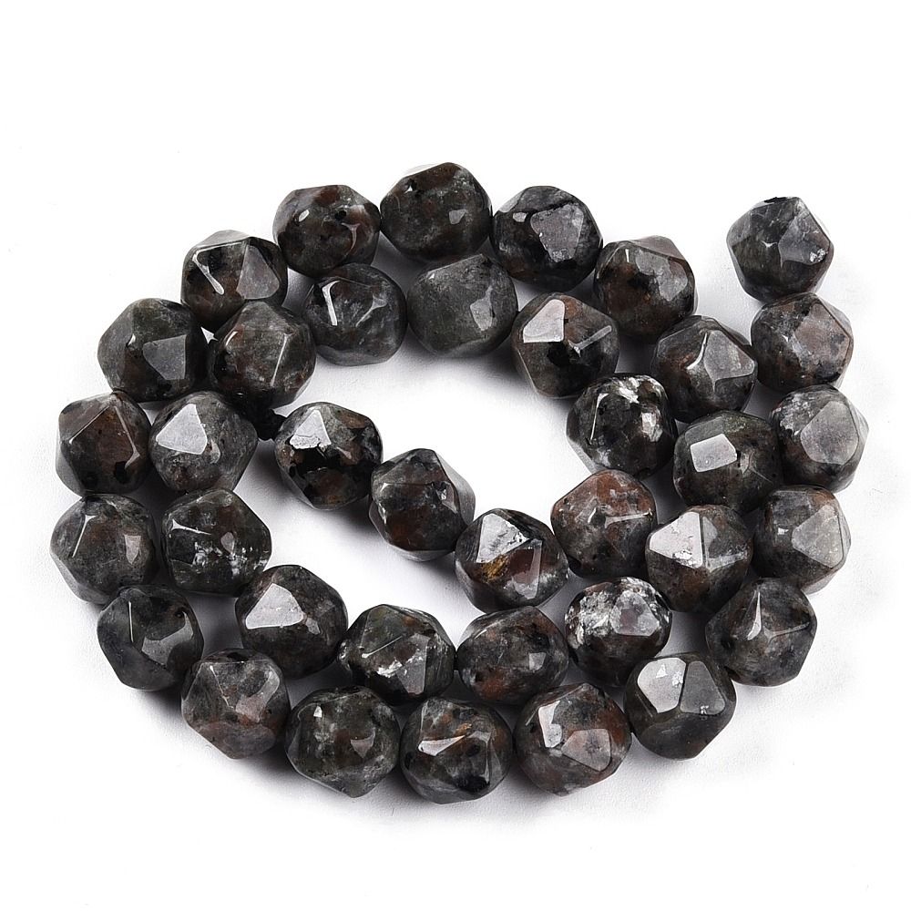 Natural Fluorescent Syenite Rock(Glow under UV Light) Beads Strands, Round, Faceted, 9.5~10x9~9.5x9~9.5mm, Hole: 1mm, about 38pcs/strand, 13.78~14.8''(35~37cm)