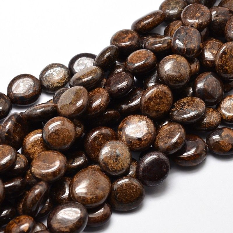Natural Bronzite Nuggets Beads Strands, Tumbled Stone, 4~8x6~9x5~7mm, Hole: 1mm, about 15.3 inch~15.7 inch