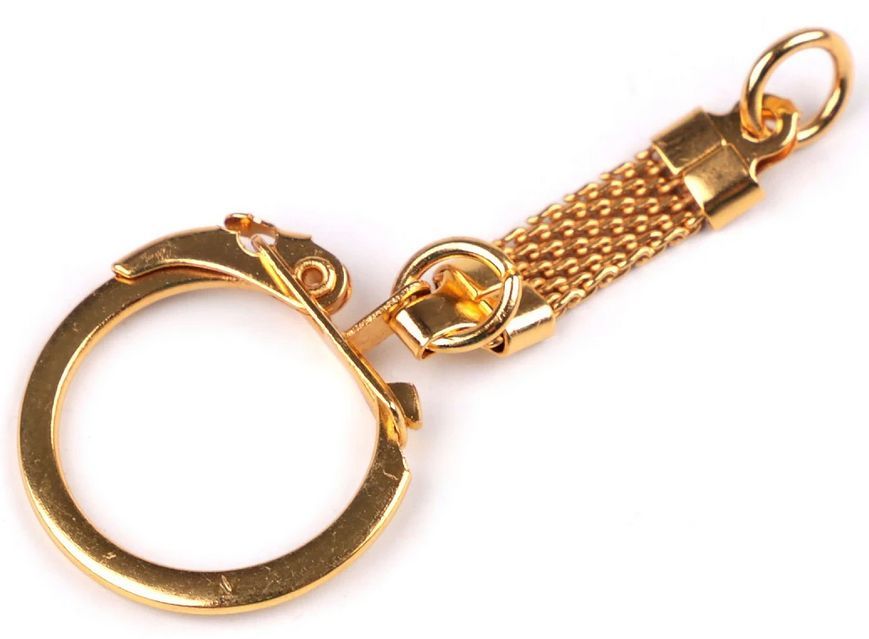 1pcs/Keychain ring with clasp, Multiple colors