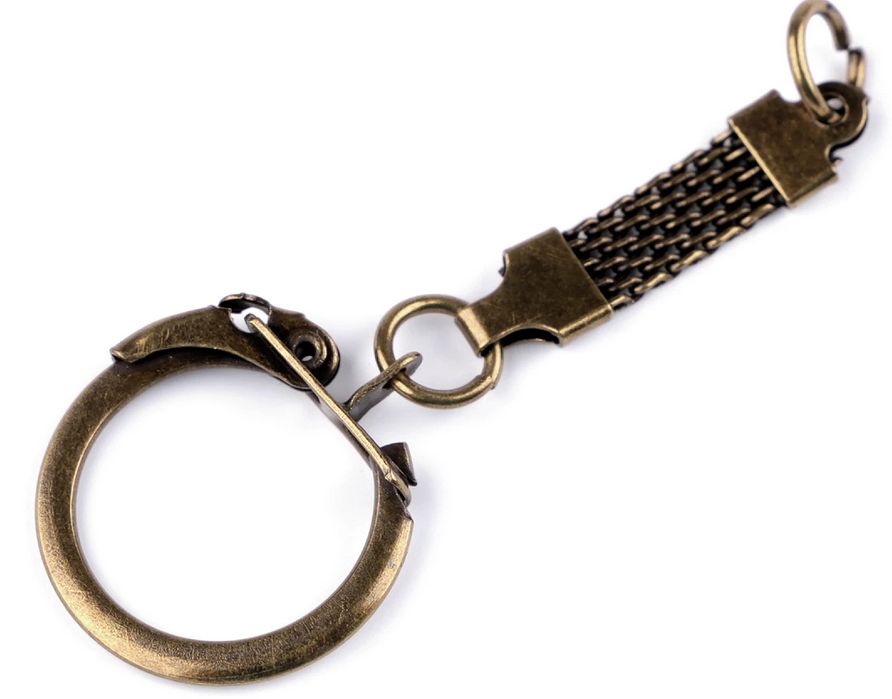 1pcs/Keychain ring with clasp, Multiple colors