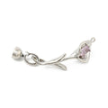 Brass Micro Pave Clear Cubic Zirconia Fold Over Clasp/45mm