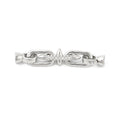 Brass Micro Pave Clear Cubic Zirconia Fold Over Clasp/50mm