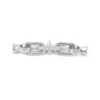 Brass Micro Pave Clear Cubic Zirconia Fold Over Clasp/50mm