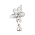 Brass Micro Pave Clear Cubic Zirconia Fold Over Clasp/26mm
