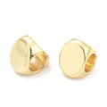 10pcs/Brass Spacer Beads, Triangle, Real 18K Gold Plated/ 5mm