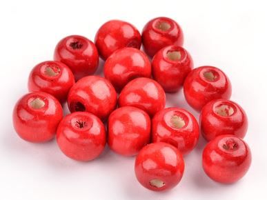 Natural Maple Wood Beads, Dyed, Round, Coffee, 12x10.5mm, Hole: 3mm