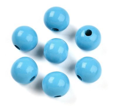 10pcs/Painted Natural Wood Beads /16mm