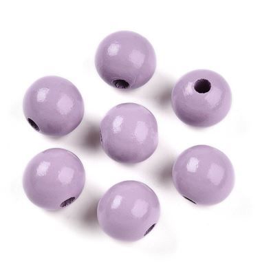 10pcs/Painted Natural Wood Beads /16mm