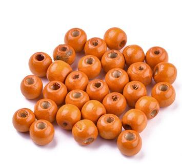 ~66pcs/Natural Wood Beads/10mm