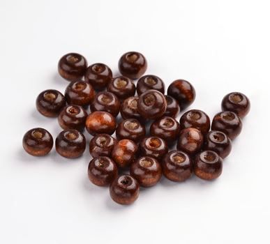 ~66pcs/Natural Wood Beads/10mm