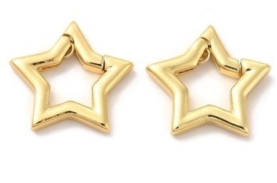 1pcs/Eco-Friendly Rack Plating Brass Spring Gate Rings/17x17x2.5mm