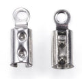 10pcs/304 Stainless Steel Folding Crimp Ends/ 8.5x3mm