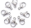 5pcs/304 Stainless Steel Lobster Claw Clasps
