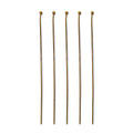 50pcs/ Brass Ball Head Pins, Antique Bronze/7cm/0.7