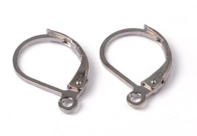 10pcs/ Brass Leverback Earring Findings