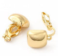 2pcs/ Alloy Clip-on Earring Findings/ 17x10x16mm