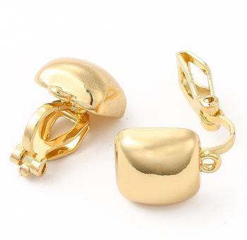 2pcs/ Alloy Clip-on Earring Findings/ 17x10x16mm