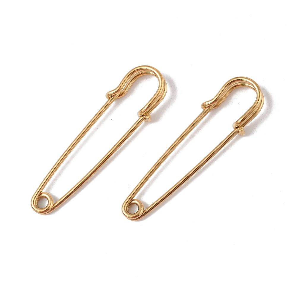 1pcs/ 304 Stainless Steel Safety Pins Brooch Finding/ 50.5x14x5.5mm