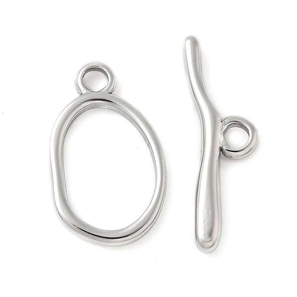 304 Stainless Steel Toggle Clasps/25x15x2.5mm