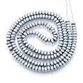 Hematite Beads Strands, PVD Vacuum Plating, Long-Lasting Plated, Square, 3x3x1.7~2mm, Hole: 1mm, about 202~206pcs/strand, 15.75~16.14''(40~41cm)
