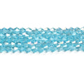 Transparent Electroplate Glass Beads Strands, Faceted, Bicone,2.9~3.3x2.5mm, Hole: 0.7mm, about 135~140pcs/strand, 38~40cm