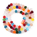 Imitate Austrian Crystal Bicone Frosted Glass Beads Strands, Grade AA, Faceted, Colorful, 3.5~3.8x3mm, Hole: 0.8mm, about about 107~110pcs/strand, 32.5~34cm