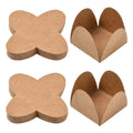 Cross Kraft Paper Chocolate Spacer, Chocolate Candy Tray, Paper Dessert Chocolate Base /50pcs