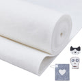 Felt Fabric, DIY Crafts, Rectangle, White, 30cmx1m