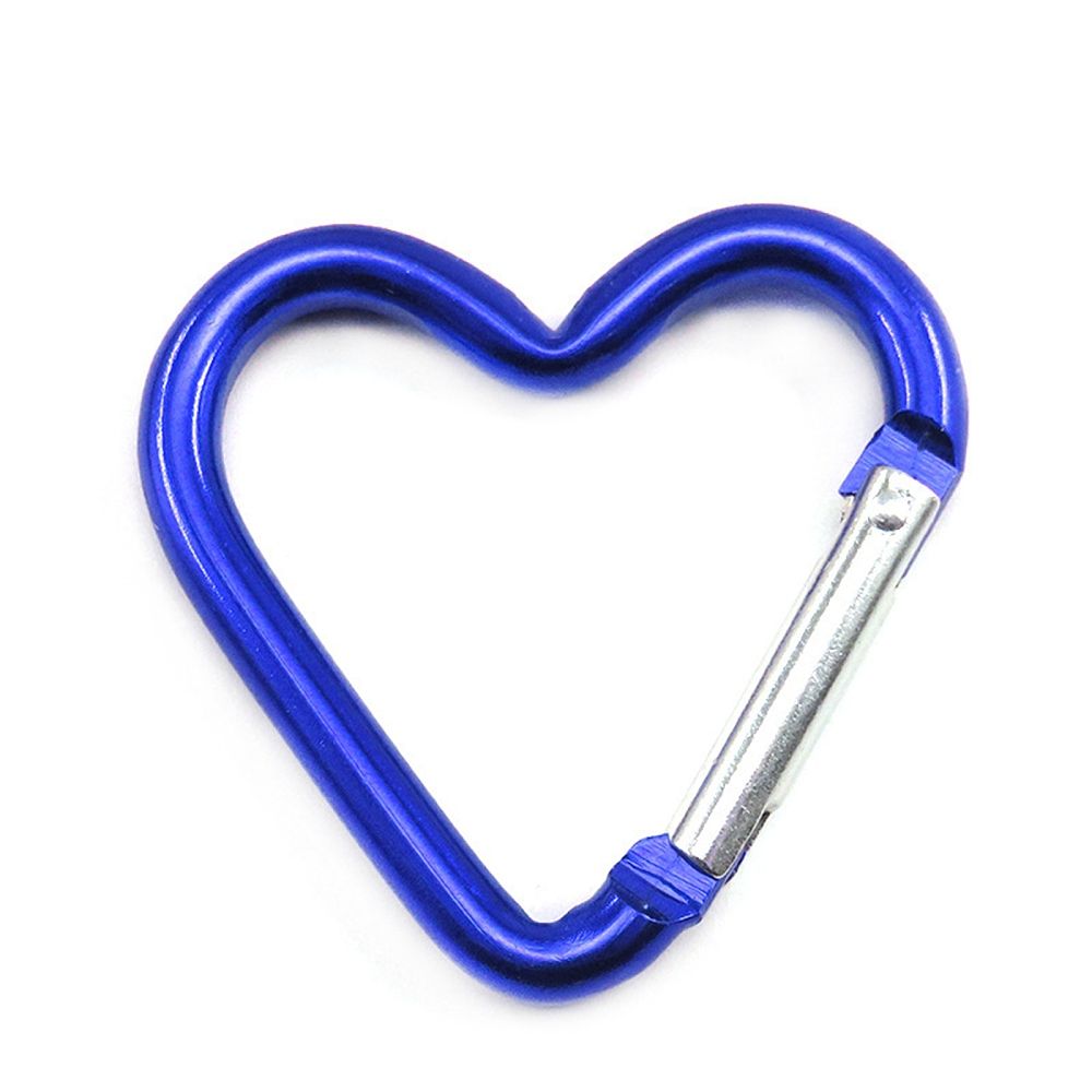 Zinc Alloy Screw Locking Carabiner Heart, Multiple colors