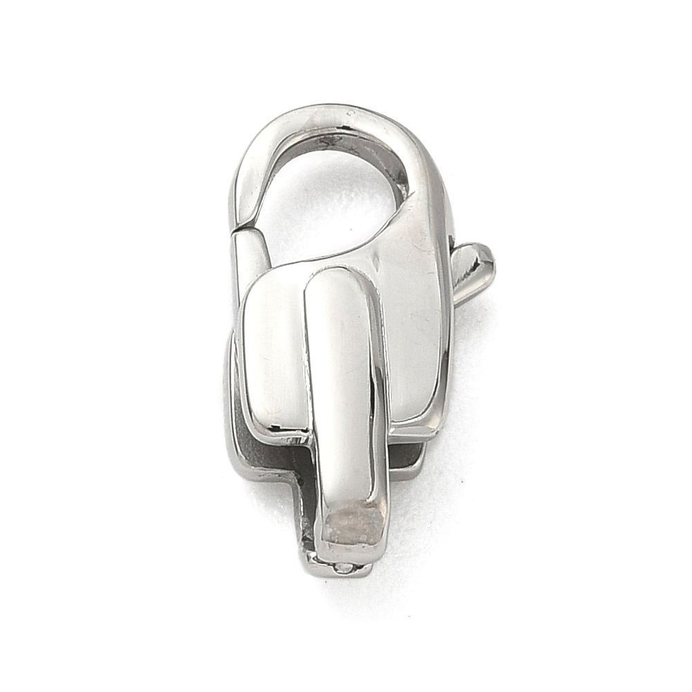 304 Stainless Steel Lobster Claw Clasp/15.5x6.5x4.5mm