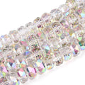 Electroplate Transparent Glass Beads Strand (B)