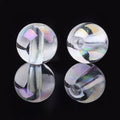 Transparent Acrylic Beads, AB Color/10mm