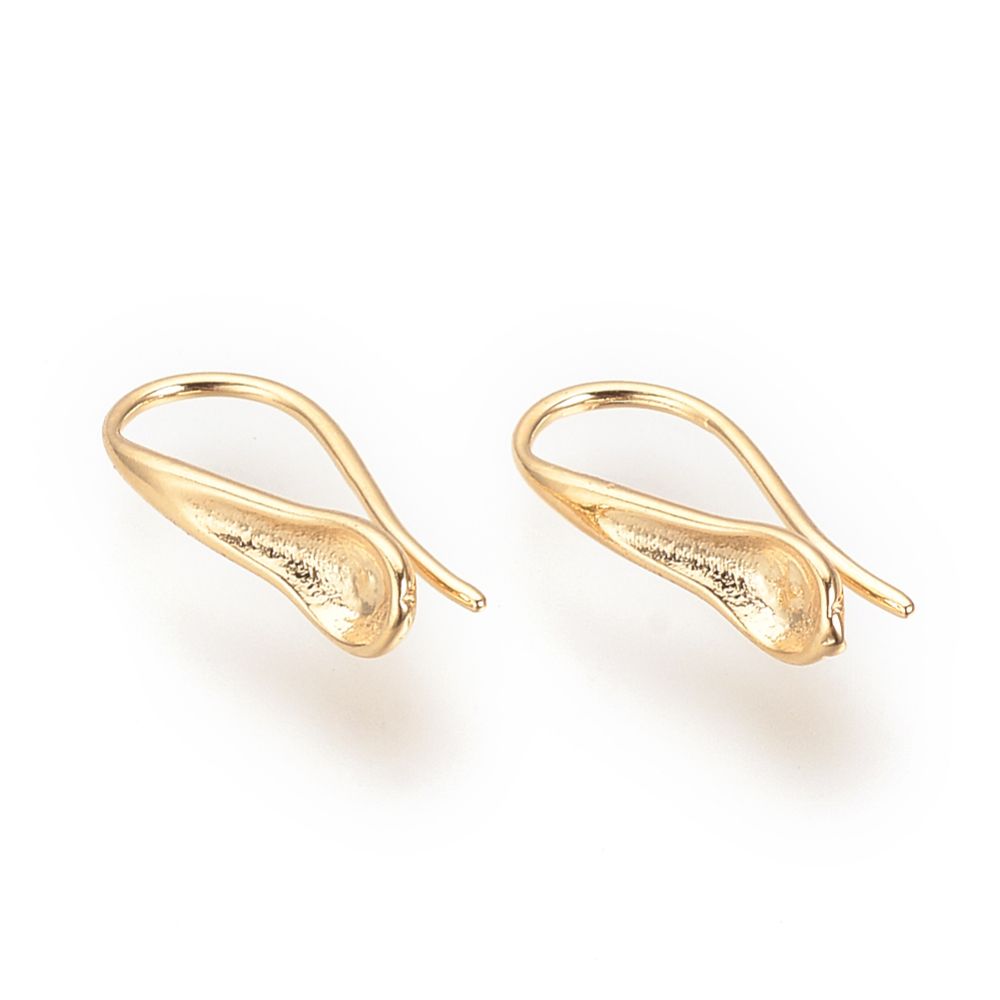 2pcs/Brass Earring Hooks/15.5x7x4mm