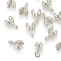 10pcs/Brass Bead Tips, Calotte Ends, Clamshell Knot Cover /8.5x4x4.5mm