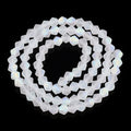 Imitate Austrian Crystal Bicone Frosted Glass Beads Strands, Grade AA, Faceted, Colorful, 3.5~3.8x3mm, Hole: 0.8mm, about about 107~110pcs/strand, 32.5~34cm