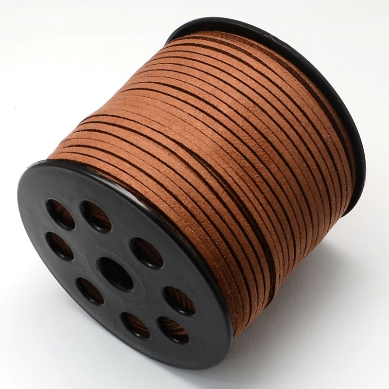 Environmental Faux Suede Cord, Faux Suede /3.0x1.4mm/90m/1m