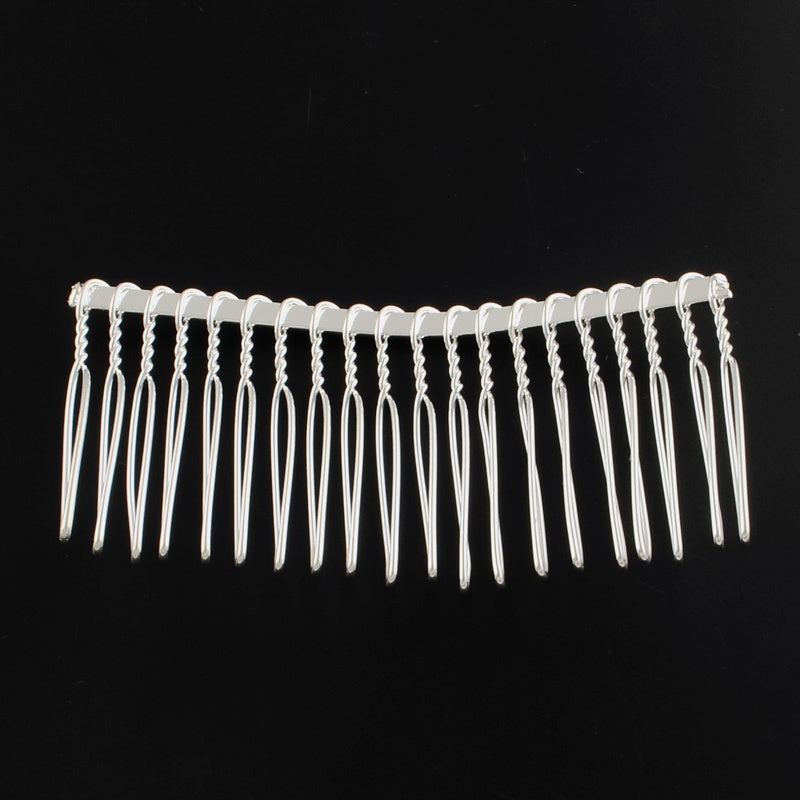 3pcs/Iron Hair Comb Findings/38x77mm