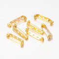 10pcs/ Iron Brooch Findings/27x5mm