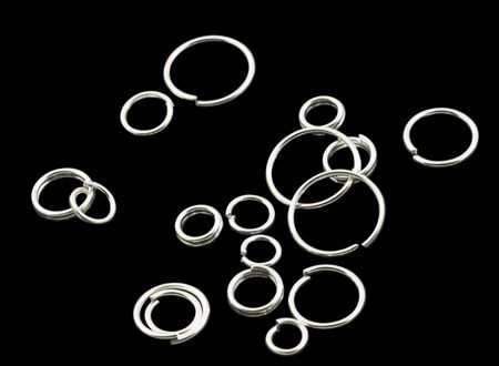 Mix size/Brass Jump Rings, Open Jump Rings/5gr