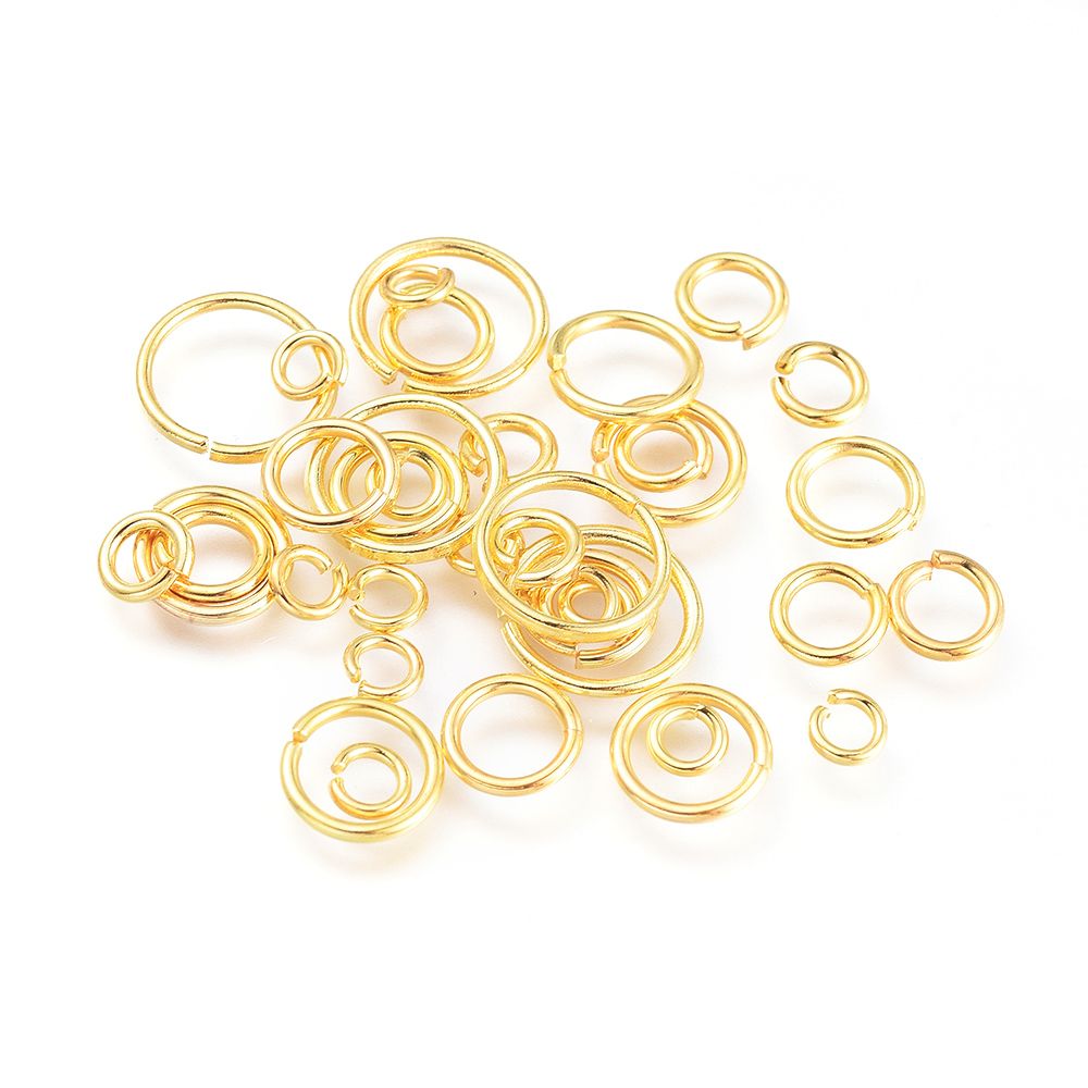 Mix size/Brass Jump Rings, Open Jump Rings/5gr