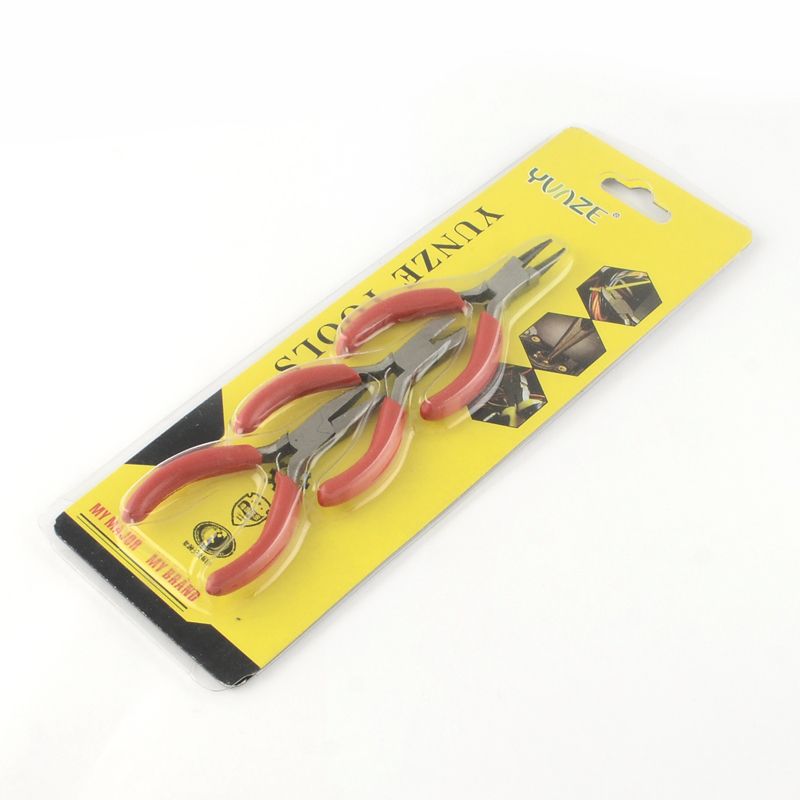 Carbon Steel Jewelry Tool Sets: Round Nose Plier, Side Cutting Plier and Long Chain Nose Plier
