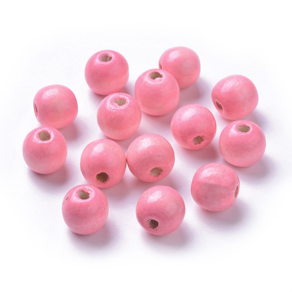 ~10pcs/Dyed Natural Wood Beads/20mm-18mm