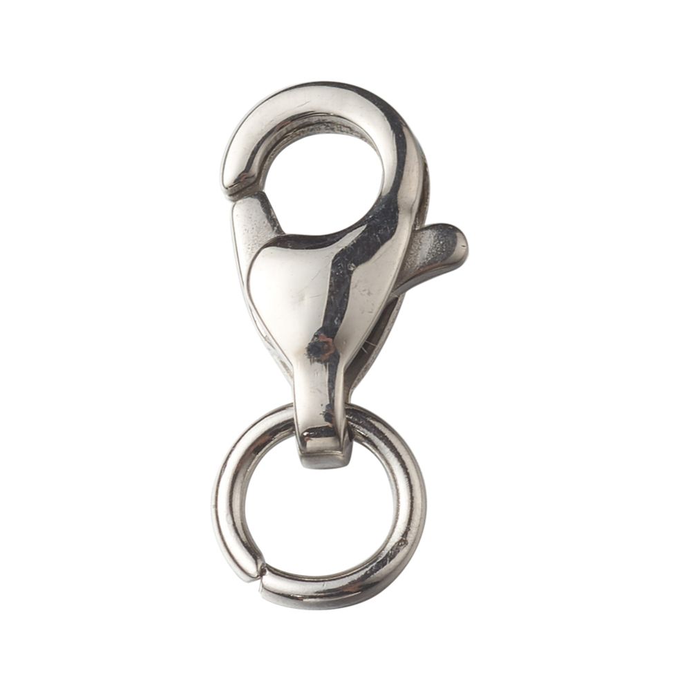 304 Stainless Steel Lobster Claw Clasps with 201 Stainless Steel Jump Ring