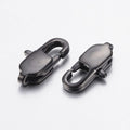 2pcs/304 Stainless Steel Lobster Claw Clasps/16x8mm